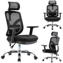 Biuro kėdė BHP M56, juoda, ergonomiška, reguliuojama, iki 150 kg