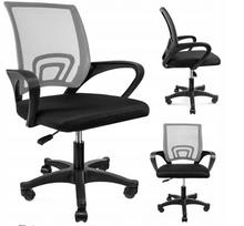 Ergonominė biuro kėdė ALEX, pilka, su pasukama funkcija