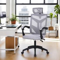 Ergonominė biuro kėdė su tinkleliu, pasukama