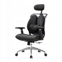 Ergonominė biuro kėdė Angel SteliO, juoda, su pasukamu mechanizmu, iki 150 kg