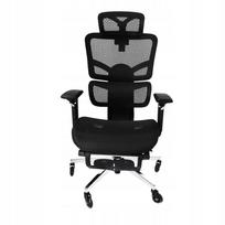 Ergonominė biuro kėdė, reguliuojama, juoda, tinklinis atlošas
