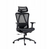 Biuro kėdė OFFICE C5, ergonomiška, su tinkliniu atlošu, paminkštintais porankiais ir galvos atrama