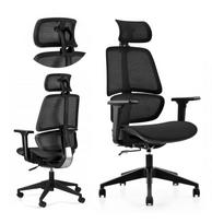 Biuro kėdė ERGO, juoda, ergonomiška, tinklelio audinio