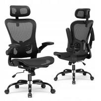Biuro kėdė, ergonomiška, su supimo funkcija, juoda