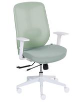 Ergonominė žalia biuro kėdė, reguliuojama sėdimoji dalis