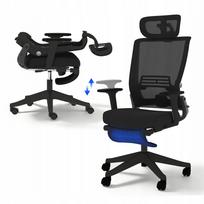 Sulankstoma ergonominė FLEXISPOT Foldex kėdė, su pakoju, tinklinė, 136 kg, TÜV
