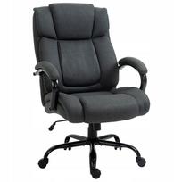 Biuro kėdė Vinsetto, ergonomiška, šviesiai pilka, su pasukama sėdyne