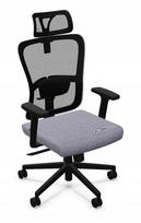 Biuro kėdė TROFI, reguliuojama, ergonomiška, pilka, su ratukais, Nowy Styl