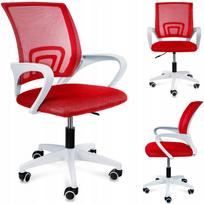 Biuro kėdė su ratukais SMART, ergonomiška, raudona, JUMI
