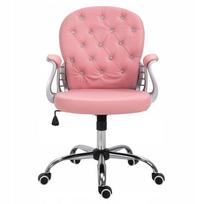 Biuro kėdė Vinsetto, ergonomiška, pilka, su paminkštinta atkalte