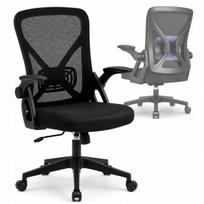 Biuro kėdė Authmic, ergonomiška, suktis, juodas tinklinis audinys, 150 kg