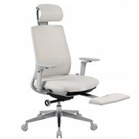 Biuro kėdė su pakoju Spacetronik, balta, ergonomiška, reguliuojama
