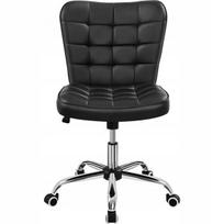 Ergonominė biuro kėdė su ratukais, reguliuojamas aukštis, juoda