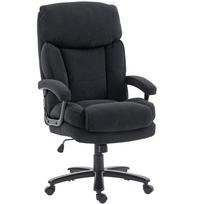Ergonominė juoda biuro kėdė su pakoju ir supimo funkcija