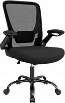 Biuro kėdė Songmics, juoda, 107 x 64 x 64 cm, ergonomiška, su pasukamu mechanizmu