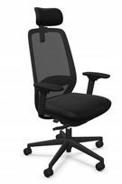 Biuro kėdė su atlošu Elovie Ergonomic, juoda, NOWY STYL