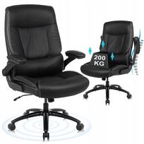 Biuro kėdė Ralex-chair, ergonomiška, juoda, PU