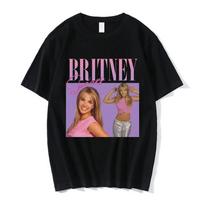 Britney Spears 90s Retro Style Poster Graphic Print Tshirt Streetwear Hip Hop Fashion Tops Unisex Unisex Summer New Tees 4XL