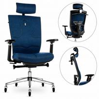 Ergonominė biuro kėdė Kulik System Space Blue su nugaros atrama