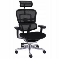 Biuro kėdė Ergohuman 2, juoda, audinys, ergonomiška, su pasukamu mechanizmu