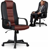 Biuro kėdė, ergonomiška, su pasukamu mechanizmu, juoda-ruda