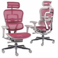 Biuro kėdė Ergohuman 2 Elite, ergonomiška, su tinkleliu, rožinė