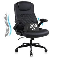 Biuro kėdė Ralex-chair, ergonomiška, reguliuojama, juoda, PU, iki 200 kg