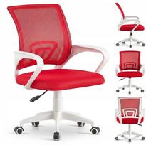 Biuro kėdė NFX001, raudona, ergonomiška, jaunimui, su pasukamu mechanizmu