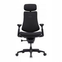 Ergonominė biuro kėdė LIBERNOVO Omni SE su galvos atlošu, juoda, 48 cm