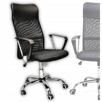 Ergonominė juoda biuro kėdė su pasukamu mechanizmu