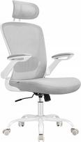 Ergonominė biuro kėdė su tinkliniu atlošu, galvos atrama ir juosmens palaikymu