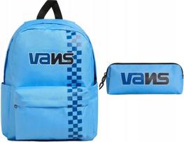 Mokyklinė kuprinė ir penalas VANS OLD SKOOL REALM, mėlyni