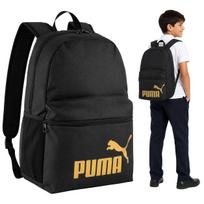 Mokyklinė kuprinė PUMA, juoda/aukso, 22 l, berniukams