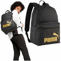 Mokyklinė kuprinė PUMA 22 l, juoda su auksine