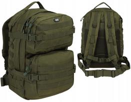 Vyrų karinė kuprinė MFH US ASSAULT II, 40 l, alyvuogių spalvos