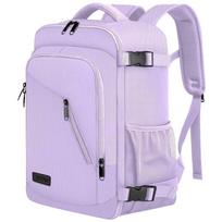 Kelioninė kuprinė 40x20x25 cm, 20 l, su USB, šviesiai violetinė, tinka lėktuvui ir nešiojamam kompiuteriui