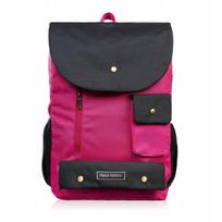 Paaugliams skirtas rožinis mokyklinis kuprinė su skyriumi nešiojamam kompiuteriui