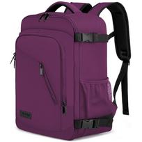 Kelioninė kuprinė 20 l, 40x20x25 cm, violetinė, su USB, nešiojamam kompiuteriui