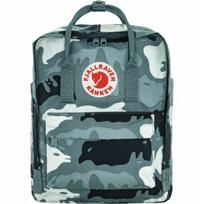 Kuprinė Fjallraven Kanken, Nimbus Blue, su gyvūnų raštais