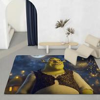 Classic Movie S-ShrekS Floor Mat Eco-Friendly Flannel Doormat Non-Slip Odorless Soft Short Plush Indoor Floor Rug 40x60cm