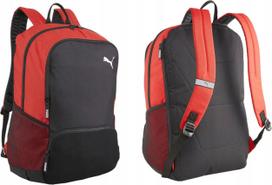 Mokyklinė sportinė kuprinė PUMA Team Goal Premium XL, raudona-juoda