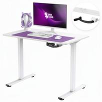 Reguliuojamas rašomasis stalas Spacetronik, 100x60 cm, baltas, rankinis