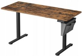 Elektrinis reguliuojamo aukščio stalas SONGMICS 60x140 cm, tamsaus medžio