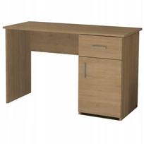Rašomasis stalas Franek 120x51x75 cm su stalčių spintele, baltas/sonoma