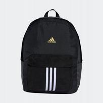 Jaunimo kuprinė Adidas Classic, juoda, su auksiniu logotipu, tinka A4+