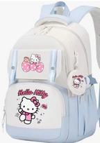 Mokyklinė kuprinė mergaitėms Hello Kitty, mėlyna, didelė ir talpi