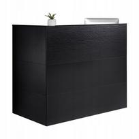 Registratūros stalas 140x80x120 cm su spintelėmis