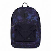 Mokyklinė kuprinė CoolPack Usher 17", juoda, violetiniai ir rožiniai raštai