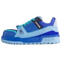 LOUIS VUITTON Trainer Maxi Low top Skateboard Shoes Men's Blue 1ACEFK 44 mėlyna