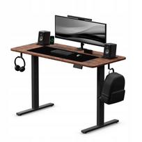 Reguliuojamas elektrinis stalas LVNSystem Control+ 120x60, rustic, aukštis 73–122 cm